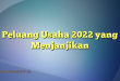 Peluang Usaha 2022 yang Menjanjikan